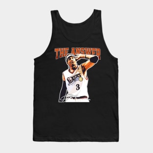 Allen Iverson The Answer Basketball Signature Vintage Retro 80s 90s Bootleg Rap Style Tank Top